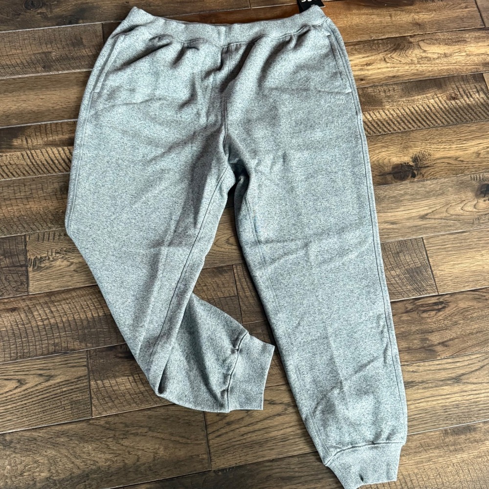 DSG Mens Classic Fleece Jogger Pants XL Jaspe Heather Gray Athletic Fit NWT